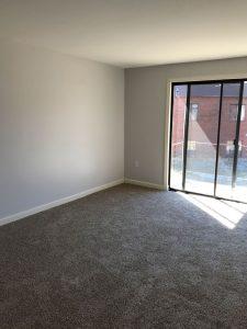 Living room of a 1 bedroom residential condo, managed by Great North Property Management